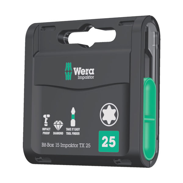 Wera Werk 867/1 インパクター ダイヤモンドビットボックスセット T25 1 057775 1セット 856-2070（直送品）