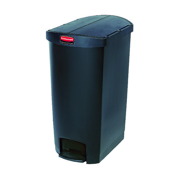 ニューウェルブランズ・ジャパン ラバーメイド スリムジムステップオンコンテナ エンドステップ68.1L ブラック 1883614 1個（直送品）