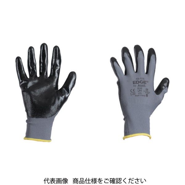 アンセル・ヘルスケア・ジャパン アンセル ニトリル背抜手袋 エッジ 48ー128 XLサイズ 48-128-10 1双 858-0648（直送品）