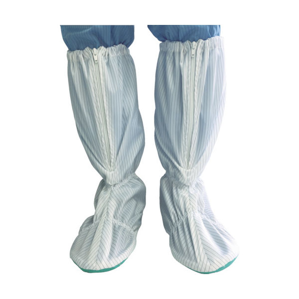 ブラストン BLASTON クリーンルーム用オーバーソックス Lサイズ BSC-KWPVCSK-L 1足 855-2481（直送品）