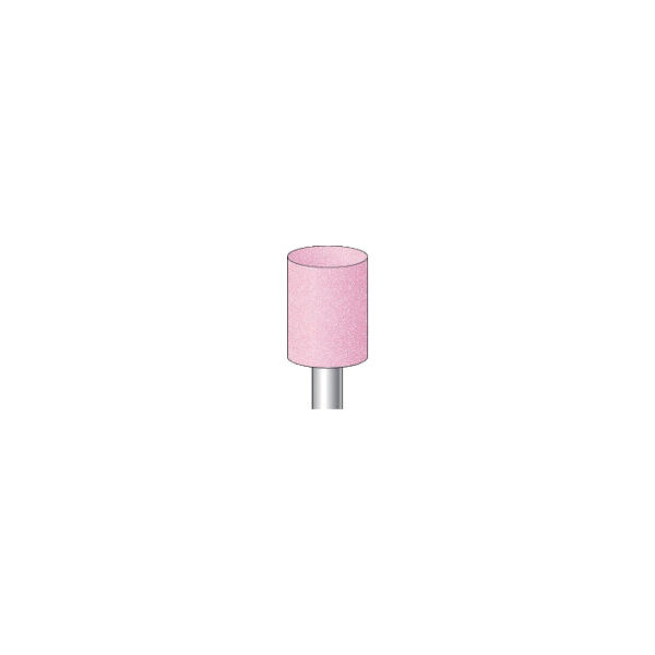 ナカニシ 軸付砥石 (10本入) 粒度#60 ピンク 円筒 外径16mm 42825 1パック(10本) 829-3455（直送品）