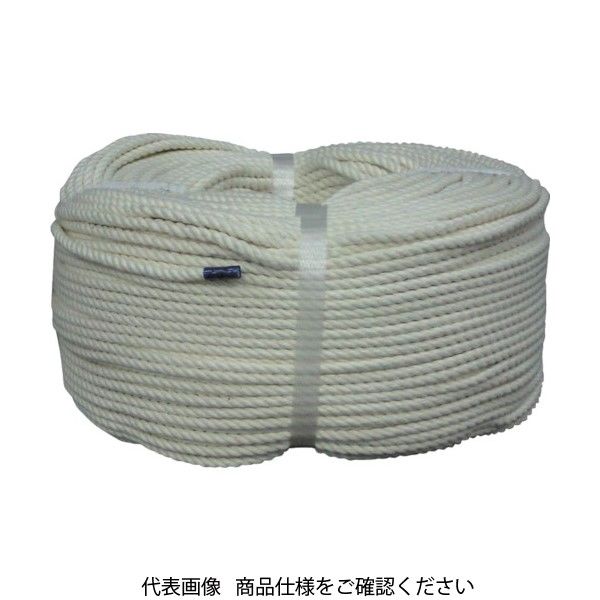 ユタカメイク ロープ 綿ロープ巻物 5φ×200m C5-200 1巻 829-1208（直送品）