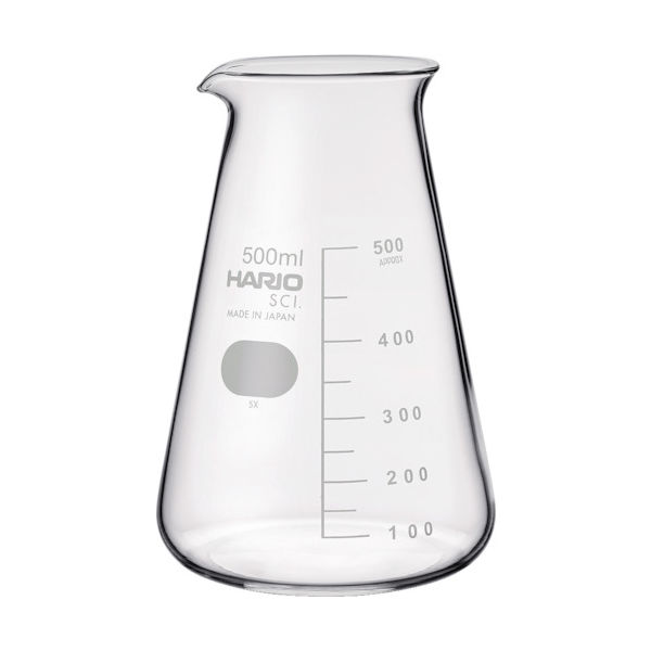 HARIO コニカルビーカー 目安目盛付 500ml CB-500-SCI 1個 855-7579（直送品）