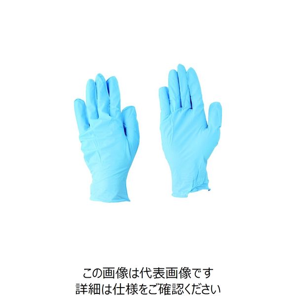 川西工業 川西 ニトリル使いきり手袋 100枚入 ブルー 2037-LL 1箱(100枚) 829-0506（直送品）