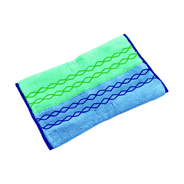 ラバーメイド クイックコネクト マイクロファイバーモップ 両面式 洗剤用グリーン 1791679 1枚(1個)（直送品）