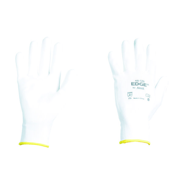 アンセル・ヘルスケア・ジャパン アンセル ウレタン背抜手袋 エッジ 48ー125 ホワイト Mサイズ 48-125-8 1双（直送品）