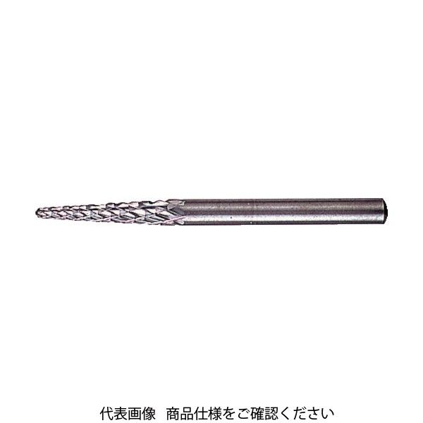ムラキ MRA 超硬バー Aシリーズ 形状:円錐型60°(クロスカット) 刃長2.2mm CB46A060W 1本 835-8322（直送品）
