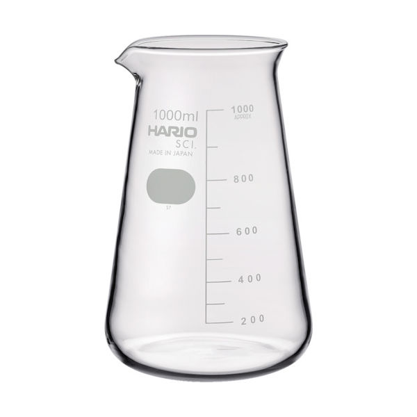 HARIO コニカルビーカー 目安目盛付 1000ml CB-1L-SCI 1個 855-7580（直送品）
