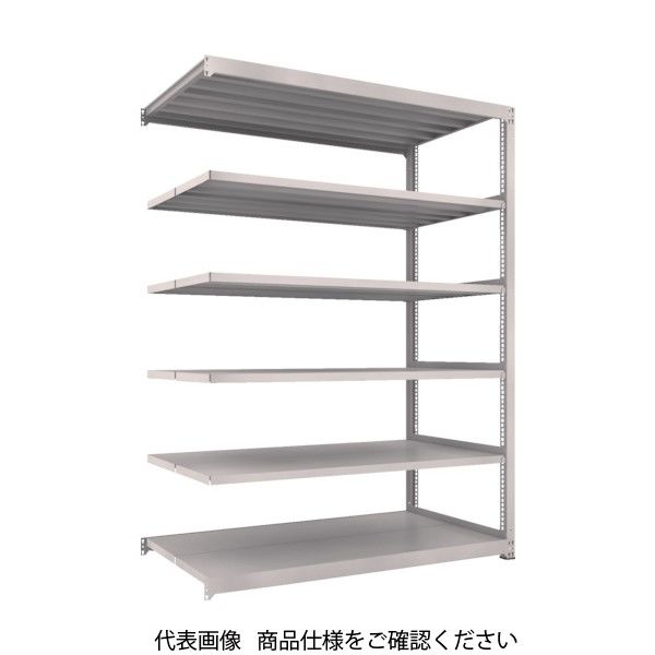 TRUSCO スチールラック M3型中量棚 1200×1121×H2400 6段 連結 ネオグレー M3-84126B NG（直送品）