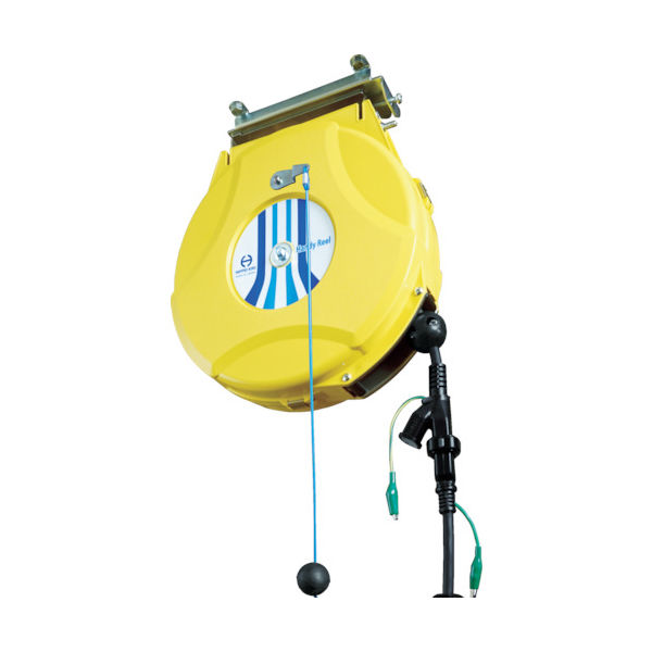 日平機器 日平 リール ランプリールブレーキ式10M125V/6A HEP-610HLS-Y 1台 829-0724（直送品）