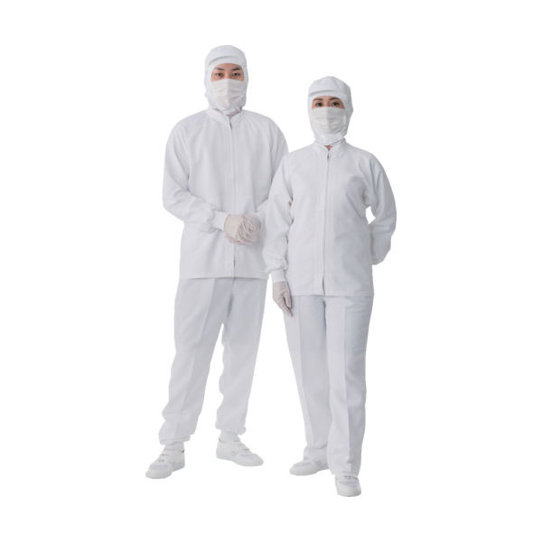 東洋リントフリー TriApex クリーンルーム用ウェア 異物混入防止対策上着 JK274C 3L 白 JK274C-01-3L 1着（直送品）