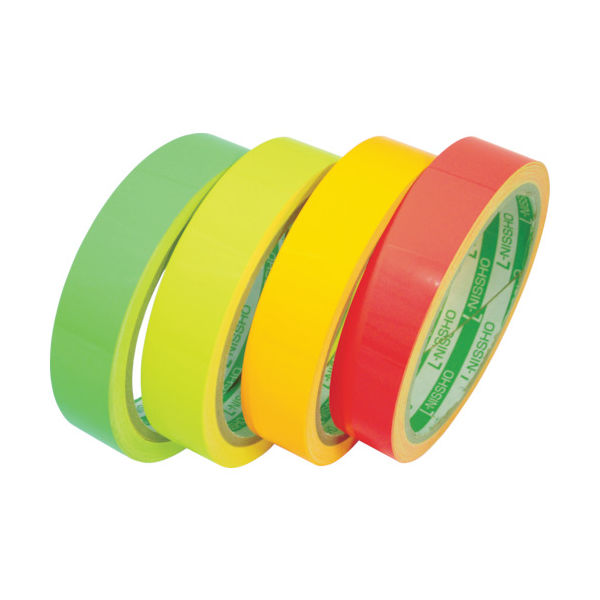 日東電工 日東エルマテ 蛍光テープ 75mm×5m オレンジ LK-75OR 1巻 829-0920（直送品）