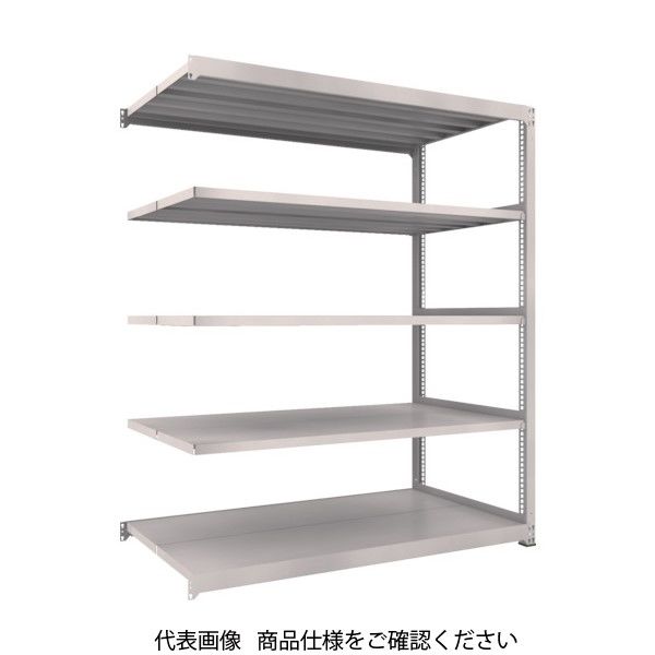 TRUSCO スチールラック M3型中量棚 900×1121×H2100 5段 連結 ネオグレー M3-73125B NG 1台(1個)（直送品）
