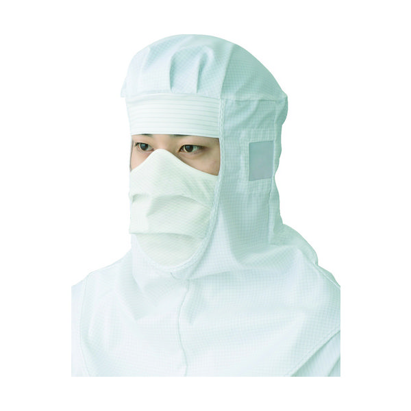 東洋リントフリー TriApex クリーンルーム用フード 超制電フード FS432C M 白 FS432C-01-M 1枚 856-0428（直送品）