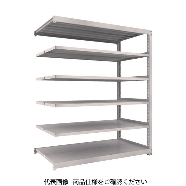 TRUSCO スチールラック M3型中量棚 1500×1121×H2100 6段 連結 ネオグレー M3-75126B NG（直送品）