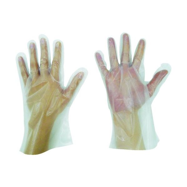 東京パック 使い捨て手袋 SーHYBRIDグローブ五本絞りS 半透明 HG-S 1箱(200枚) 836-3609（直送品）