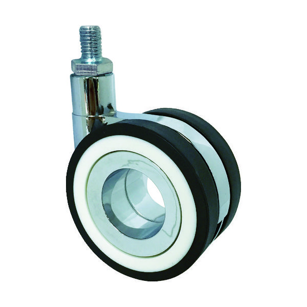 サムソンキャスター SAMSONG デザイン双輪キャスター「Koo」 ネジ 自在 75mm KOO-T-75 1個 828-0271（直送品）