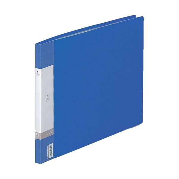 LIHIT LAB. リヒト B4/E クリヤーブック(20枚) 青 G3222-8 1冊 855-9719（直送品）