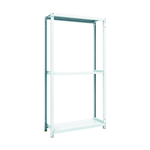 トラスコ中山 TRUSCO スチールラック M1型抗菌塗装ボルトレス軽量棚900X320XH1800 3段 M1-6333 1台(1個)（直送品）