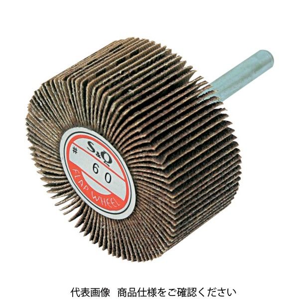 ムラコ MURAKO 軸付フラップ(金具無し) 外径30幅25軸径6 80# KN3025-80 1セット(10個) 835-6048（直送品）