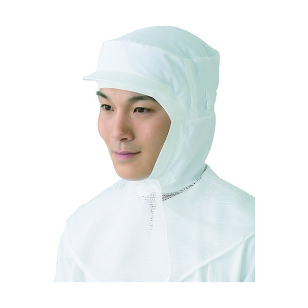 東洋リントフリー TriApex TriApex異物混入防止対策フードJK487C S 白 JK487C-01-S 1枚 836-4398（直送品）