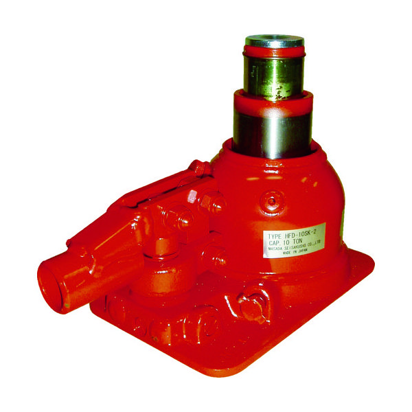 マサダ製作所 MASADA 二段式油圧ジャッキ(超低床式) 10トン HFD-10SK-2 1台 856-2325（直送品）