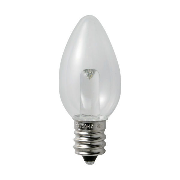 朝日電器 ELPA 電球(LED) LED電球ローソク形E12 明るさ15lm クリア電球色相当 LDC1CL-G-E12-G306 1個（直送品）