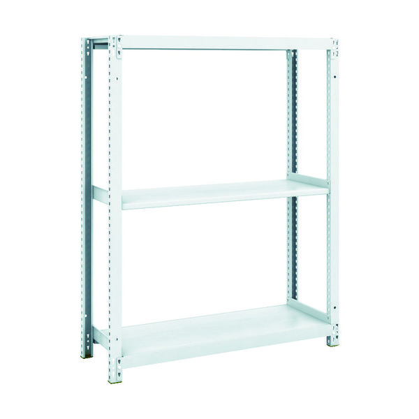 トラスコ中山 TRUSCO スチールラック M1型抗菌塗装ボルトレス軽量棚900X320XH1200 3段 M1-4333 1台(1個)（直送品）