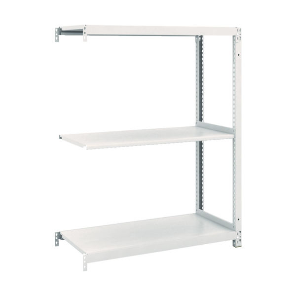 TRUSCO スチールラック M1型抗菌塗装ボルトレス軽量棚900X420XH1200 3段 連結 M1-4343B 1台(1個)（直送品）