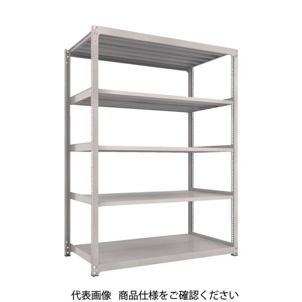 TRUSCO スチールラック M3型中量棚 1500X1121XH2400 5段 単体 ネオグレー M3-85125 NG 1台(1個)（直送品）