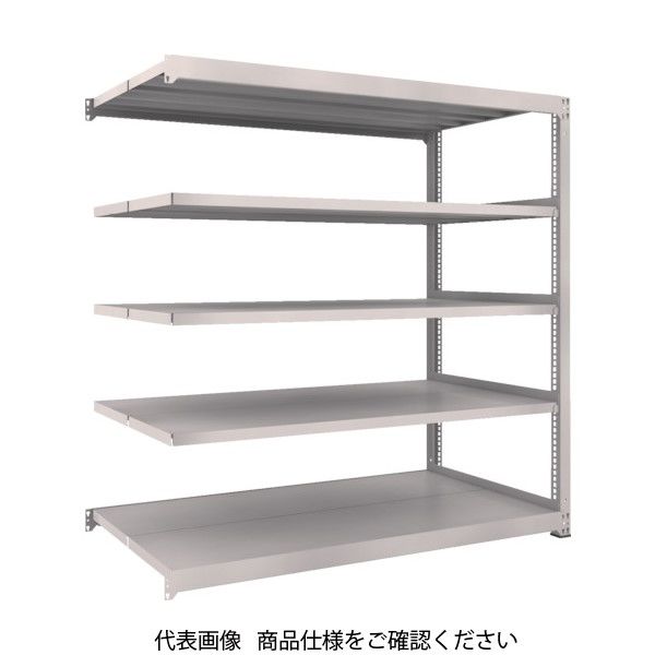 TRUSCO スチールラック M3型中量棚 1500×1121×H1800 5段 連結 ネオグレー M3-65125B NG（直送品）