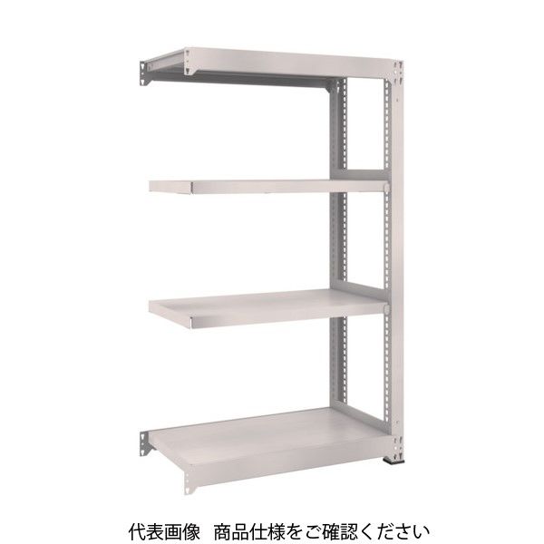 TRUSCO スチールラック M3型中量棚 900×1121×H1500 4段 連結 ネオグレー M3-53124B NG 1セット(1個)（直送品）