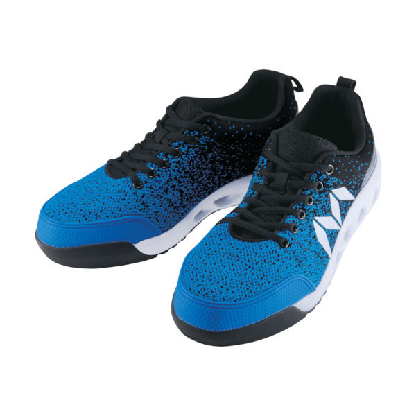 丸五 MARUGO マンダムニット#001 ブルー/ブラック 24.5cm MNDMNIT001-BL/BK-245 1足 836-8759（直送品）