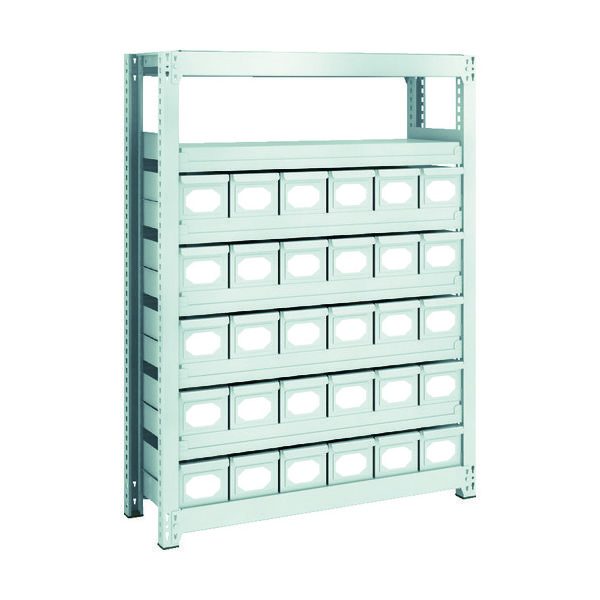 トラスコ中山 TRUSCO スチールラック M2型軽中量棚 H1200 スチール引出付 小X30 M2-4337-A30 1台(1個)（直送品）