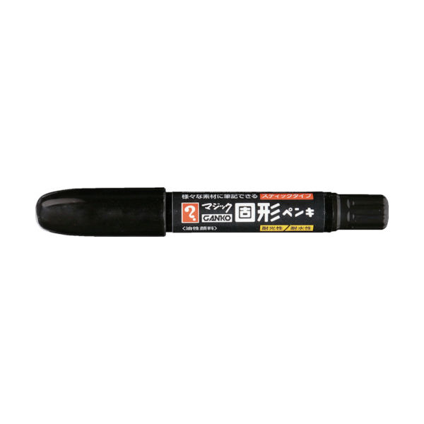 寺西化学工業 マジックインキ GANKO固形ペンキ 黒 MKPP-T1 1本 837-1114（直送品）