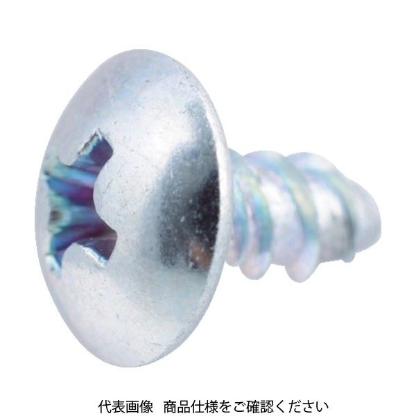 トラスコ中山 TRUSCO 薄板用トラスタッピングねじ 1種A 三価白 M4×8 90本入 Y041-0408 1パック(90本)（直送品）