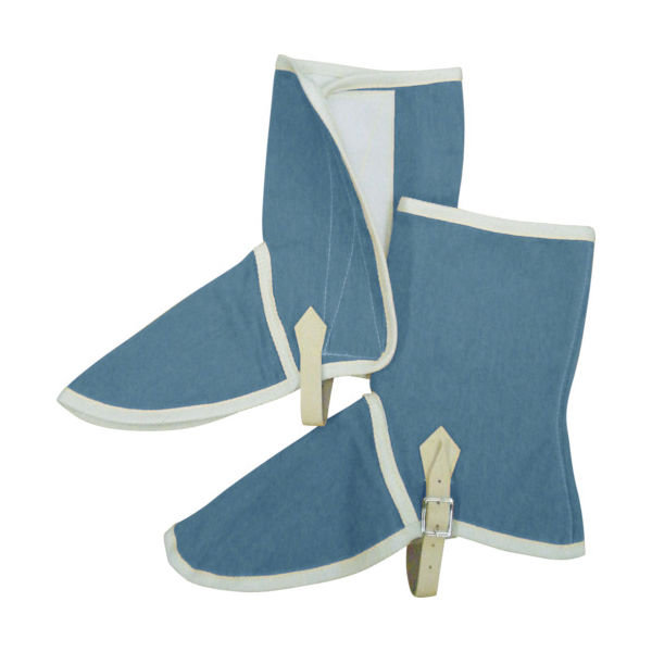 吉野 ハイブリッド(耐熱・耐切創)保護具 足カバー ネイビーブルー YS-PAB 1組 829-0840（直送品）