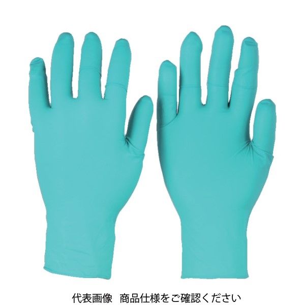 アンセル 耐薬品ニトリルゴム使い捨て手袋 タッチエヌタフ 92ー600 粉無 Sサイズ 100枚入 92-600-7 1箱(100枚)（直送品）