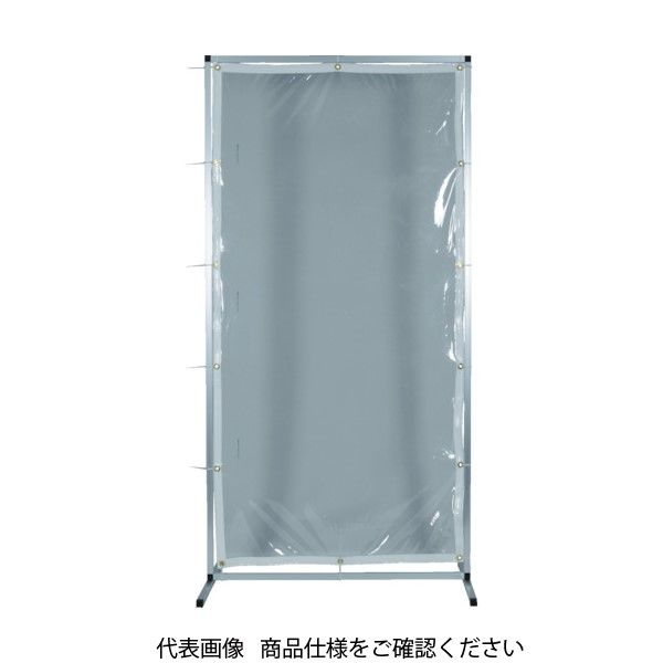 トラスコ中山 TRUSCO アルミ製衝立 透明防炎タイプ W2000XH2000 AF-2020-TM 1台 856-3524（直送品）
