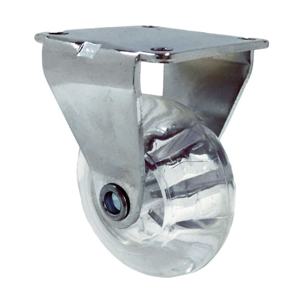 サムソンキャスター SAMSONG デザインクリアキャスター「Emma」 プレート 固定 75mm EMMA-PF-75 1個（直送品）