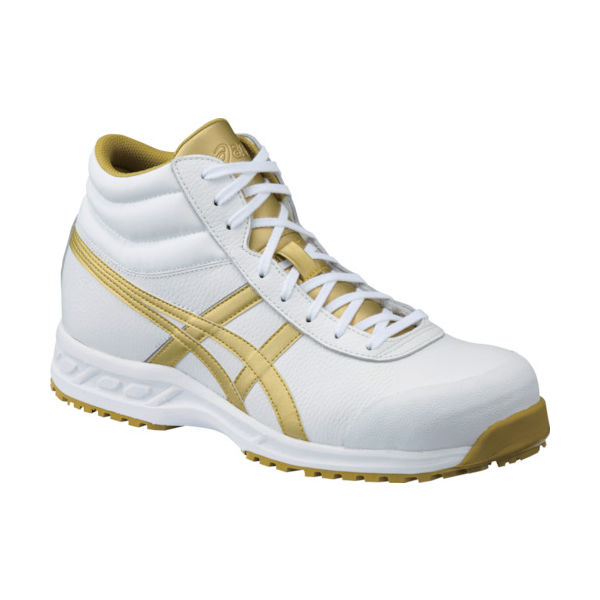アシックス ASICS ウィンジョブ 71S ホワイト×ゴールド 25.0cm FFR71S.0194-25.0 1足 835-4571（直送品）