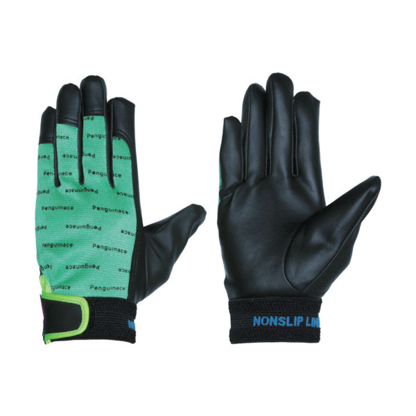 ペンギンエースジャパン ペンギンエース ノンスリップエレカー黒 L グリーン PA-2123 1双 855-3045（直送品）