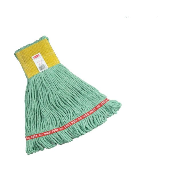 ニューウェルブランズ・ジャパン ラバーメイド クリーニングモップ ウェブフット Sサイズ グリーン RMA15106GN 1個（直送品）