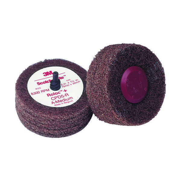 スリーエム ジャパン 3M ロロツク CSD2 100mm #120相当 黒 ROLOC XCS 4IN 1セット(10個)（直送品）