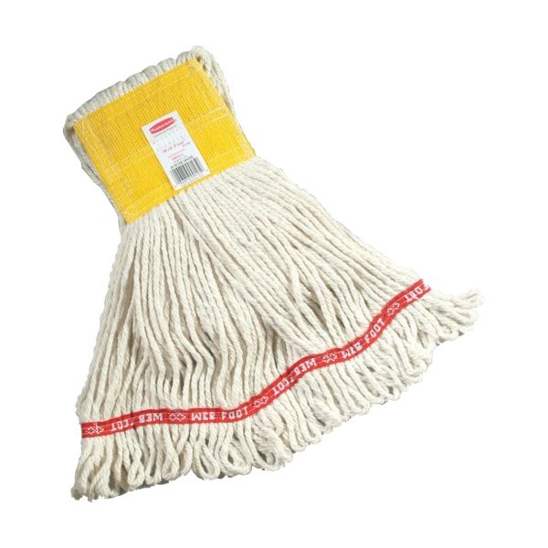 ニューウェルブランズ・ジャパン ラバーメイド クリーニングモップ ウェブフット Sサイズ ホワイト RMA15106WT 1個（直送品）