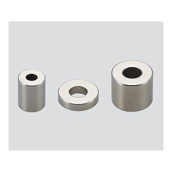 二六製作所 ネオジム磁石 (リング型) φ25×φ12×8 5個入 NR168 1セット(5個) 3-2347-48（直送品）