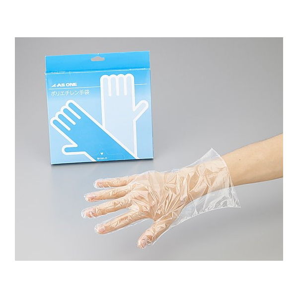 アズワン ポリエチレン手袋 エコノミー 薄手 S ケース販売 1000枚 2-4972-53 1ケース(1000枚)（直送品）