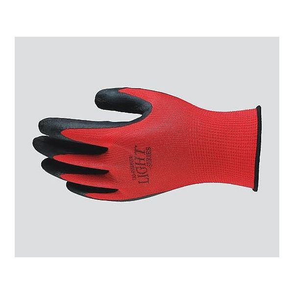 キャプテン 天然ゴム背抜き手袋 13ゲージ レッド M A-371RM 1双 3-1741-01（直送品）