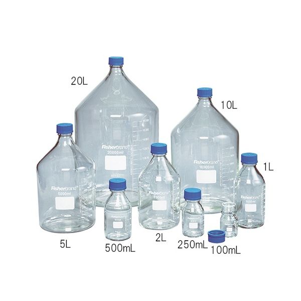 サーモフィッシャーサイエンティフィック メジューム瓶 FBー800ー100 100mL 1個 3-4810-01（直送品）