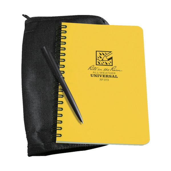 Rite in the Rain RITR 4 5/8X7キット イエローブック/ブラックカバー 373B-KIT 1セット（直送品）